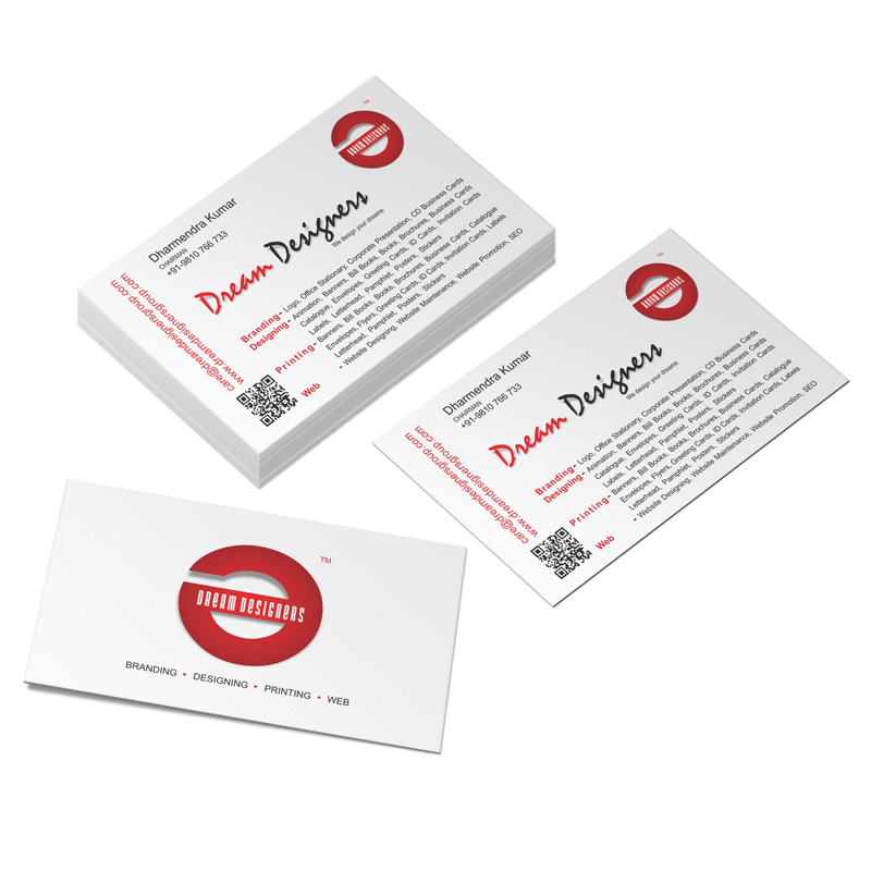 Business Cards – White Textured Paper – Digital Printing