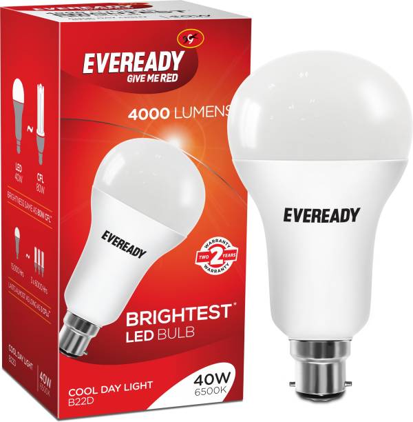 Eveready 40 W Round B22 LED Bulb