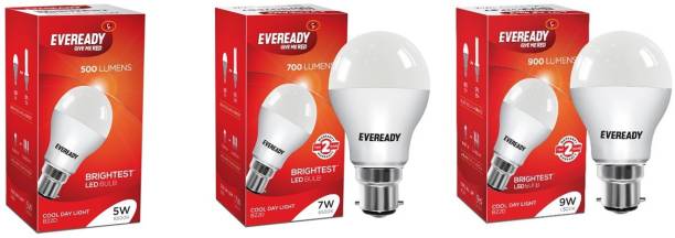 Eveready 5 W, 7 W, 9 W Standard B22 D LED Bulb