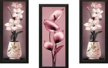 Floral Set Of 3 Ink Painting