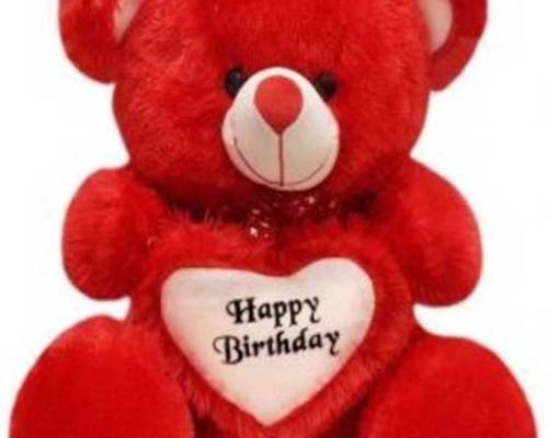 Happy Birthday Red Teddy bear 2 feet – 60 cm