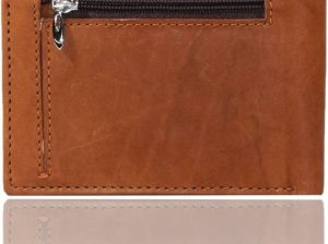 Huntsman Men Tan Genuine Leather Wallet