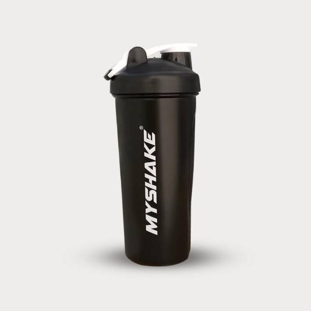 MyShake Black Classic Protein Shaker Bottle For Gym