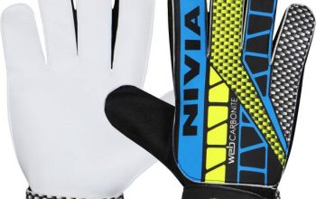 Nivia Carbonite Web Goalkeeping Gloves (S, Multicolor)