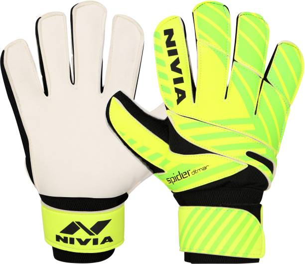 Nivia Ditmar Spider Goalkeeping Gloves (L, Green)