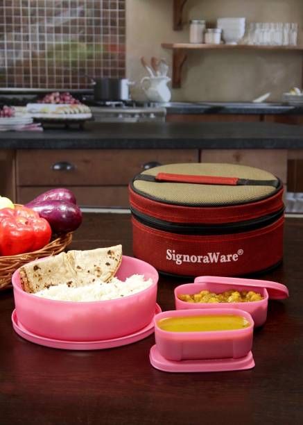 Signoraware Classic Lunch Box (With Bag) – 140 ml