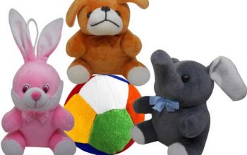 Stuffed Soft Toy Combo Of 4 Puppy, Elephant
