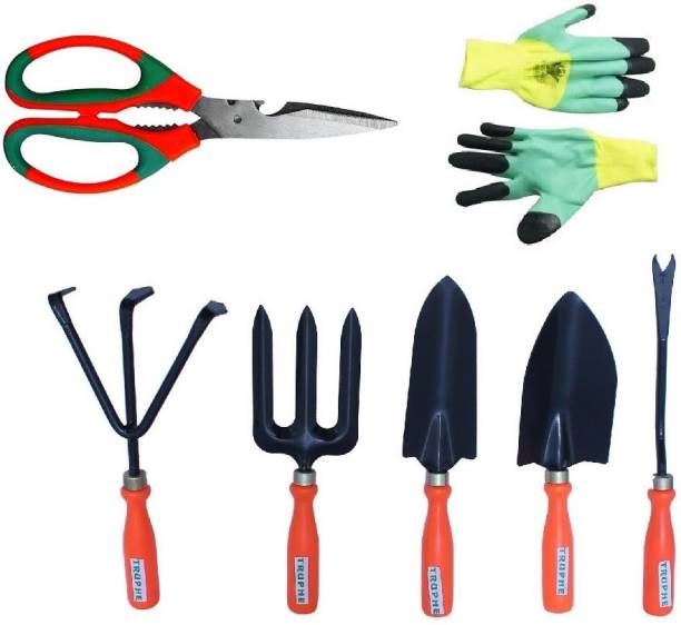 Truphe Gardening Tools Set with Scissor and Gloves Garden