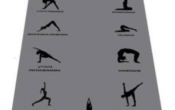 Yoga Mantra ASANA Grey 6 mm Yoga, Gymnastic