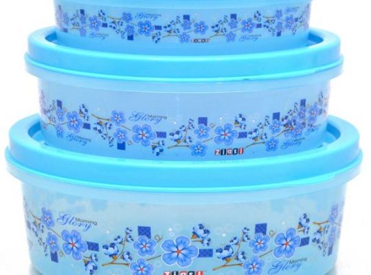 Ziasi – 7700 ml Plastic Fridge Container, Grocery Container