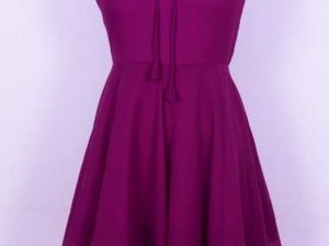 Purple Colors Georgette Fabric Women’s Dress