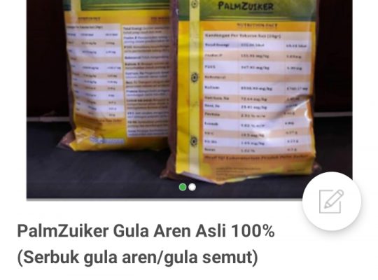 Arenga palm sugar granulated