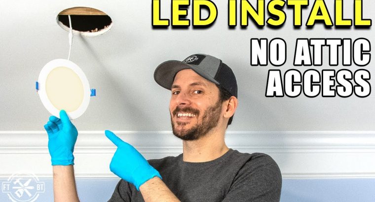 LED Lighting Installation with No Prior Wiring or Attic