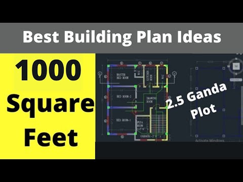 Building Planning of A 1000 Sq.ft House
