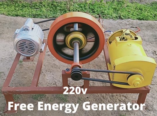 Free Electricity Generator Using Alternator And Motor Flywheel
